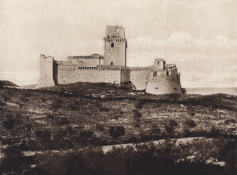 Assisi: La Rocca, 14. század (f/w fotó) alkotó: Italian Photographer