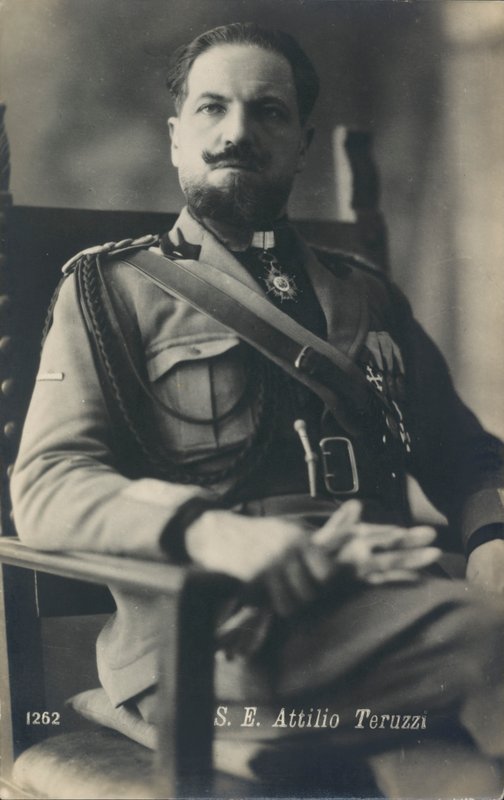 Attilio Teruzzi, olasz Afrika-miniszter (fekete-fehér fotó) alkotó: Italian Photographer