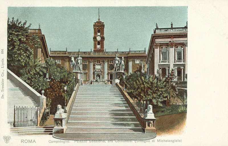Campidoglio, Róma (színes fotó) alkotó: Italian Photographer