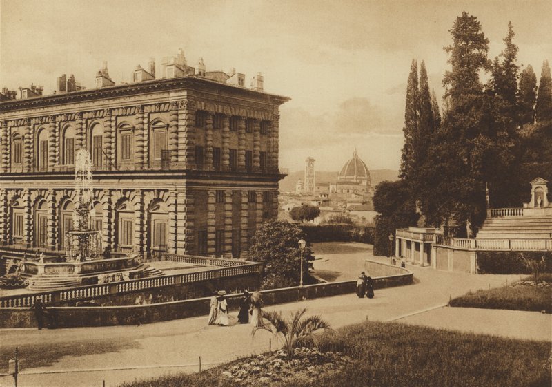 Firenze / Firenze: Palazzo Pitti, hátul (f/w fotó) alkotó: Italian Photographer