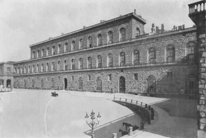 Firenze, R Palazzo Pitti (f/w fotó) alkotó: Italian Photographer