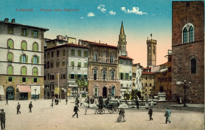 Firenze, Piazza Della Signoria alkotó: Italian Photographer
