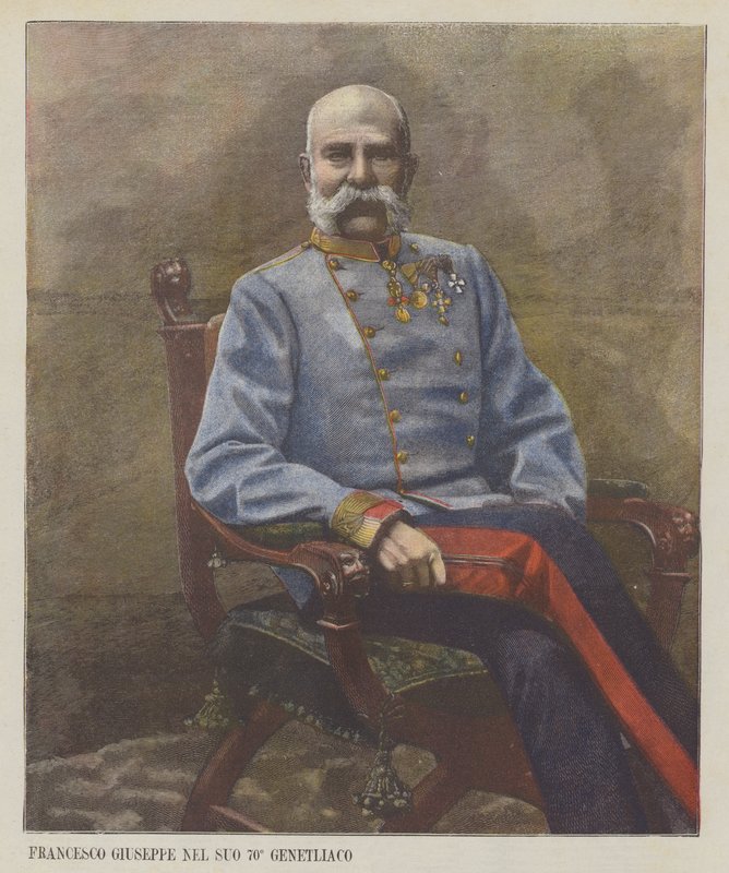 Francesco Giuseppe 70. születésnapján alkotó: Italian Photographer