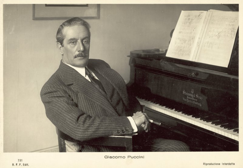 Giacomo Puccini (f/w fotó) alkotó: Italian Photographer