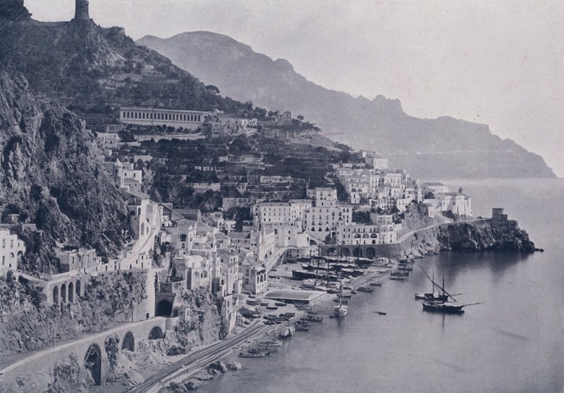 Olaszország: Amalfi (f/w fotó) alkotó: Italian Photographer
