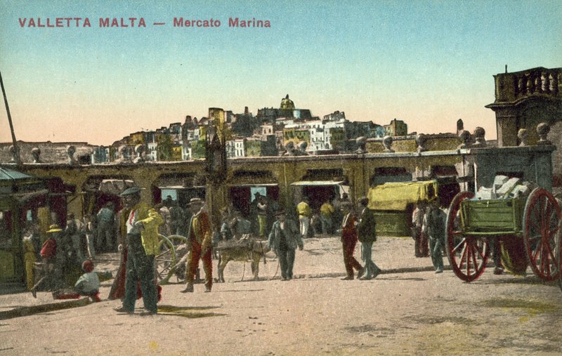 Marina piac, Valletta (színes fotó) alkotó: Italian Photographer