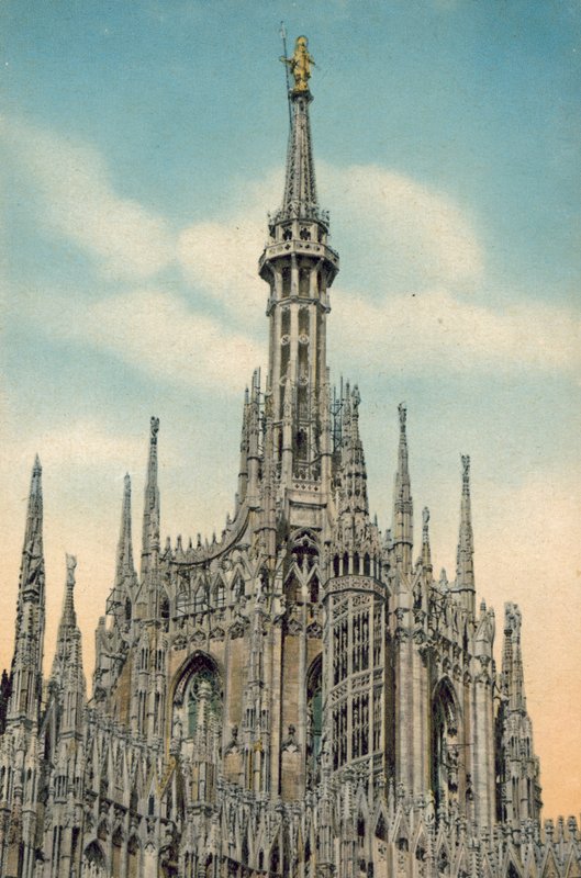 Milánó / Milan: La Madonnina (színes fénykép) alkotó: Italian Photographer