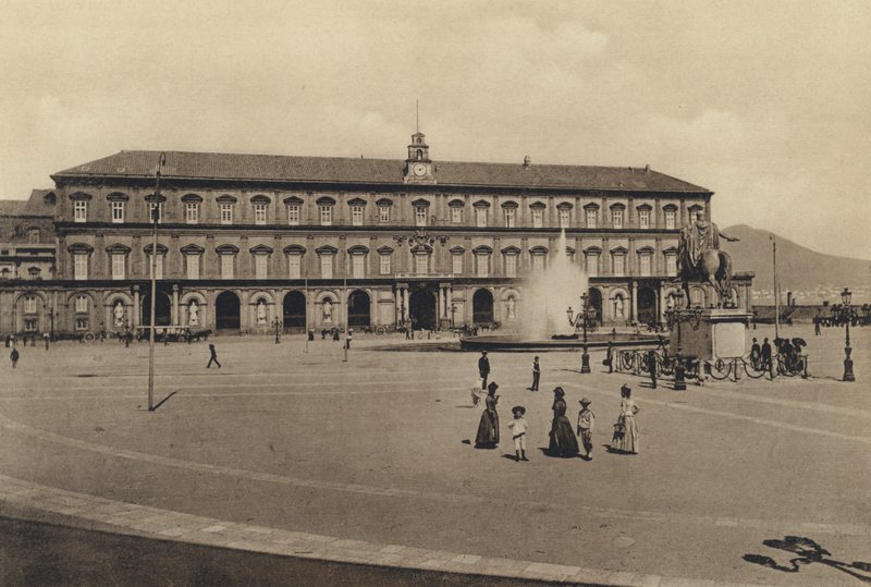 Nápoly: Palazzo Reale (f/w fotó) alkotó: Italian Photographer
