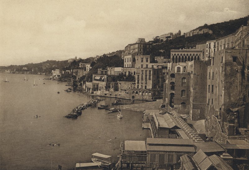 Nápoly: Posillipo (f/w fotó) alkotó: Italian Photographer