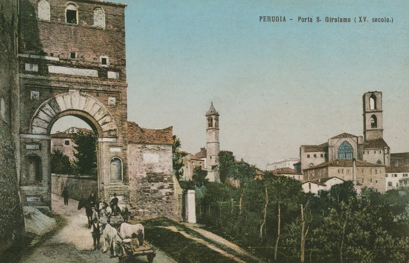Perugia, Porta S Girolamo, 15. század alkotó: Italian Photographer