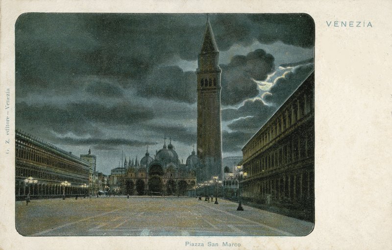 Piazza San Marco, Velence (színes fotó) alkotó: Italian Photographer