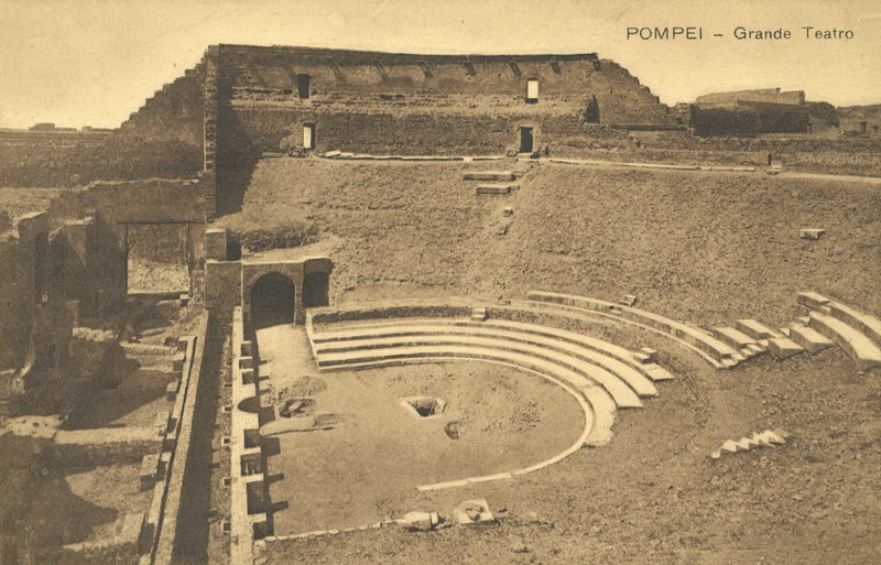 Pompei, Olaszország, Amfiteátrum alkotó: Italian Photographer
