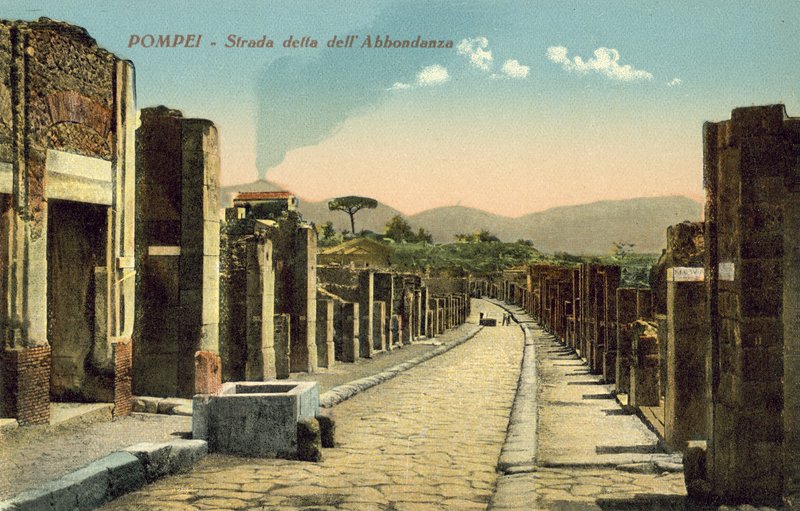 Pompeii, Olaszország, Dell Abbondanza utca alkotó: Italian Photographer