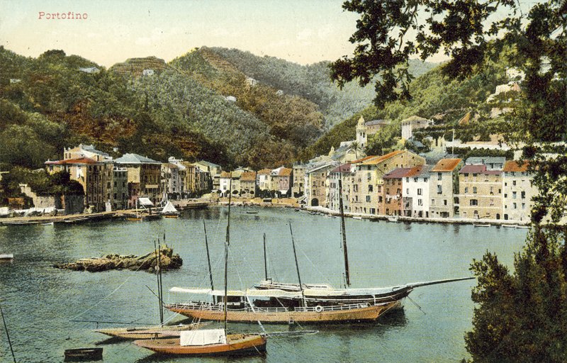 Portofino, Olaszország (színes fotó) alkotó: Italian Photographer