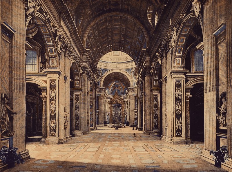 Roma / Róma: Pietro, interno (színes fénykép) alkotó: Italian Photographer