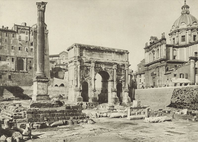Forum Romanum, Septimius Severus boltíve a Pókasz oszlopával alkotó: Italian Photographer