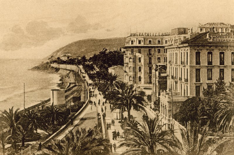 Sanremo, A császárné sétánya (f/w fotó) alkotó: Italian Photographer