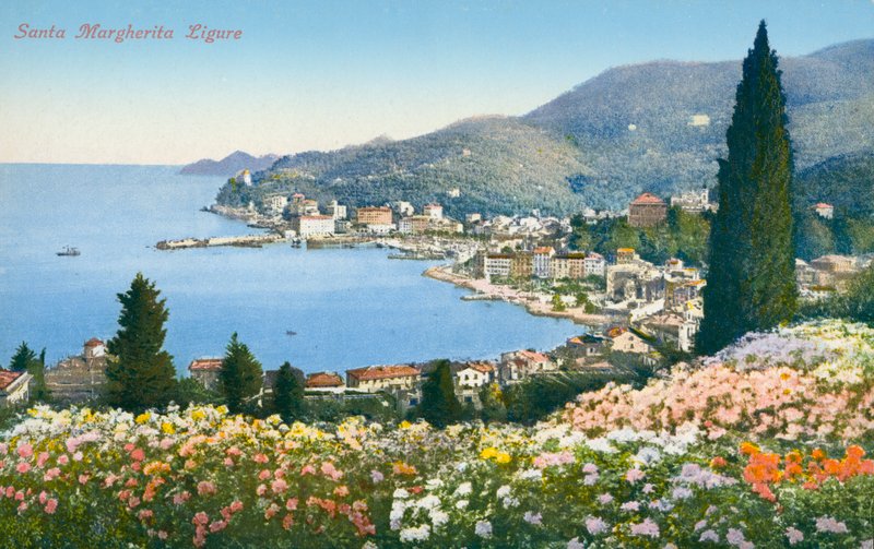 Santa Margherita Ligure, Olaszország (színes fénykép) alkotó: Italian Photographer