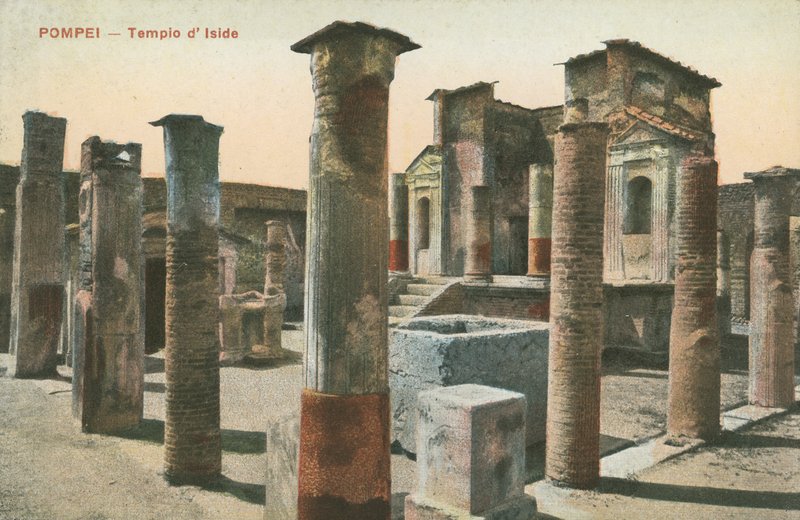 Ízisz temploma, Pompei (színes fotó) alkotó: Italian Photographer