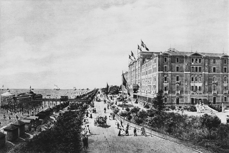 Venezia, Lido, Grand Hotel des Bains (f/w fotó) alkotó: Italian Photographer