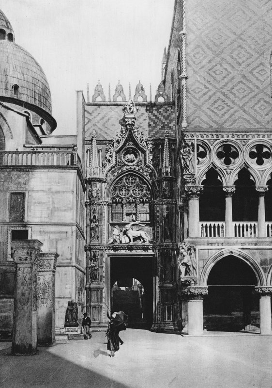 Velence, Porta della Carta (f/w fotó) alkotó: Italian Photographer