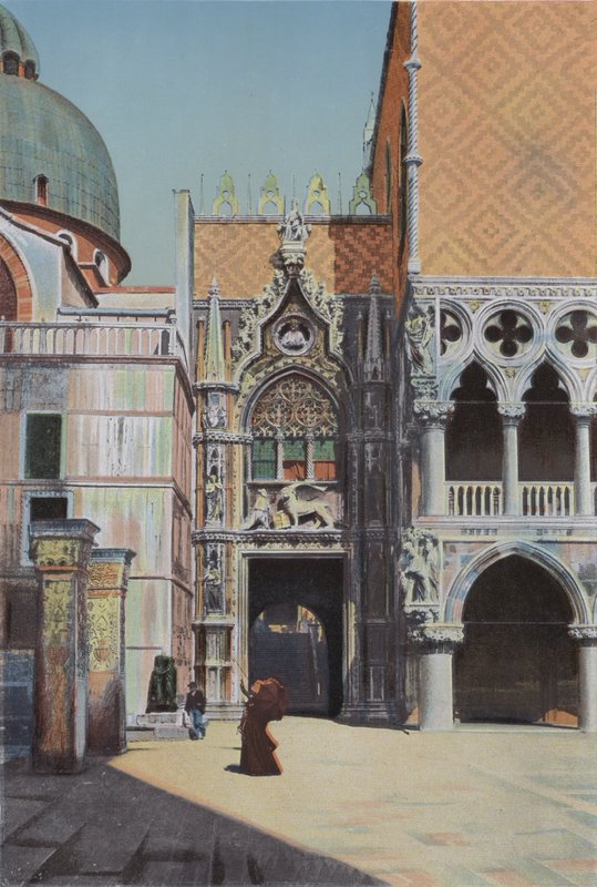 Velence, Porta della Carta (színes fotó) alkotó: Italian Photographer