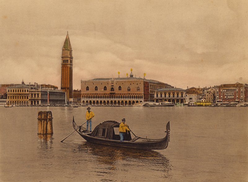 Velence / Velence: panoráma és gondola (színes fotó) alkotó: Italian Photographer