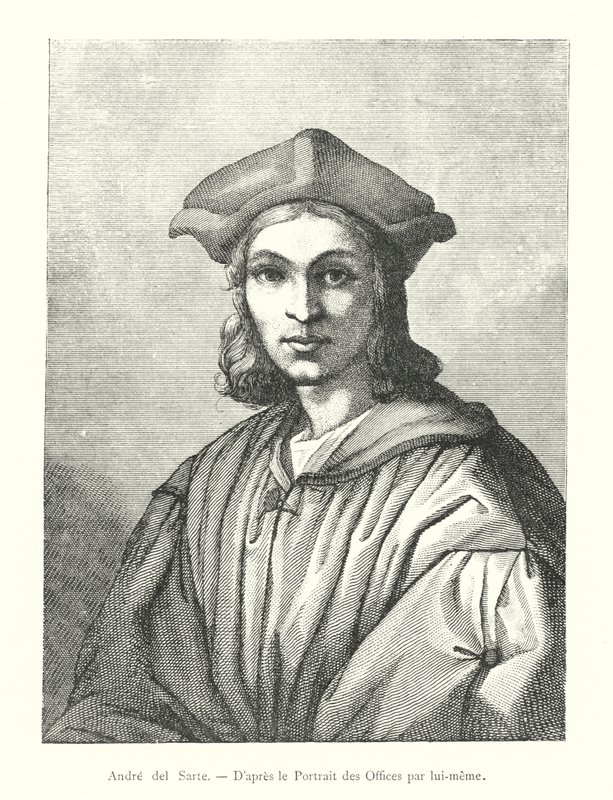 Andre del Sarte, Uffizi portréja után egyedül (metszet) alkotó: Italian School