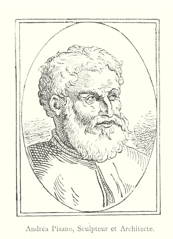 Andrea Pisano, szobrász és építész (metszet) alkotó: Italian School