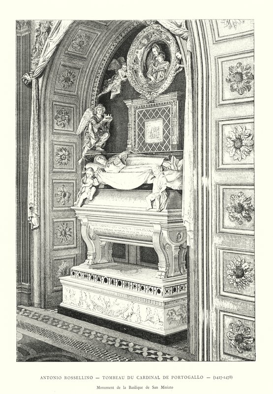 Antonio Rossellino, Portugália bíborosának sírja alkotó: Italian School
