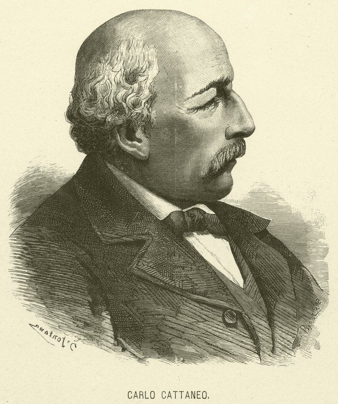 Carlo Cattaneo (metszet) alkotó: Italian School