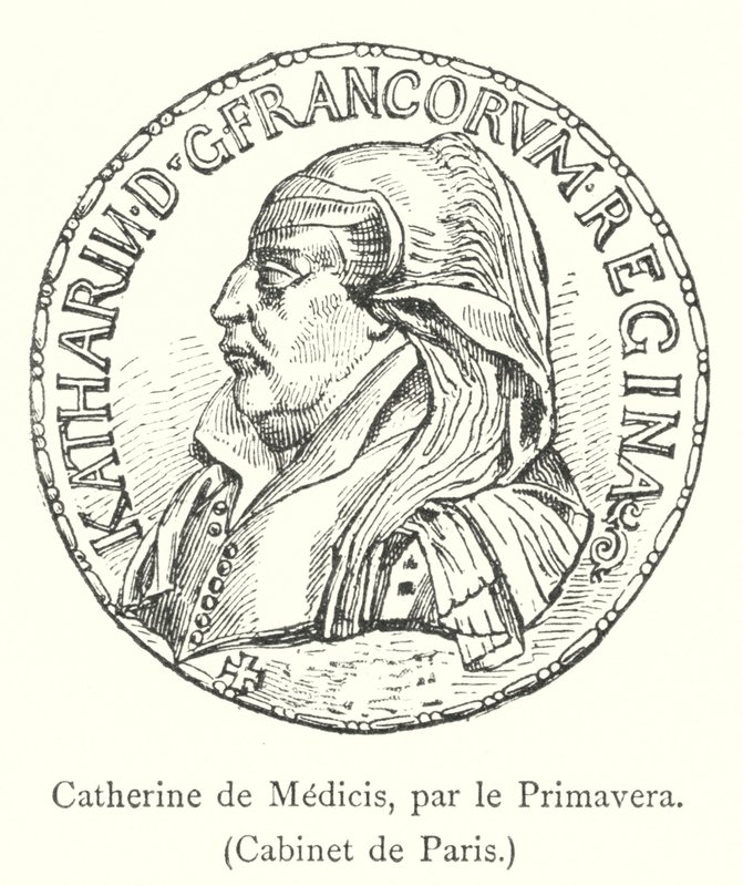 Catherine de Medici, par le Primavera, Cabinet de Paris (metszet) alkotó: Italian School