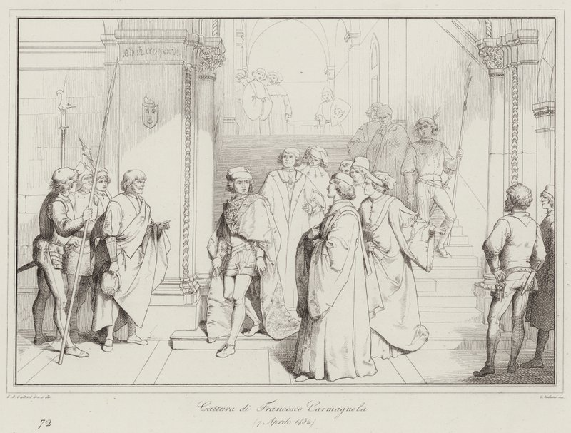 Francesco Carmagnola elfogása alkotó: Italian School