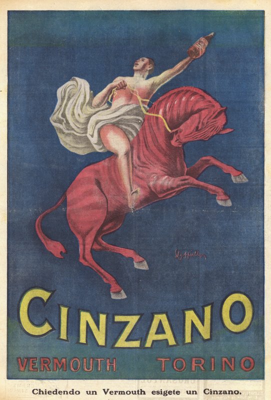 Cinzano Vermouth Torino (színes litográfia) alkotó: Italian School