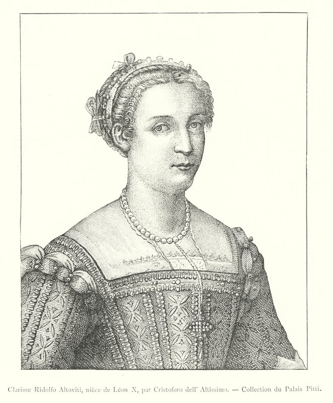 Clarisse Ridolfo Altoviti, Leon X unokahúga, Cristoforo dell 