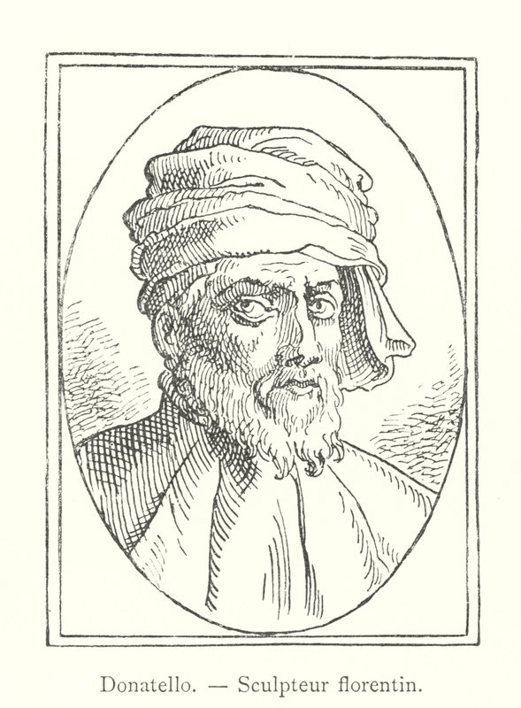 Donatello, firenzei szobrász (metszet) alkotó: Italian School