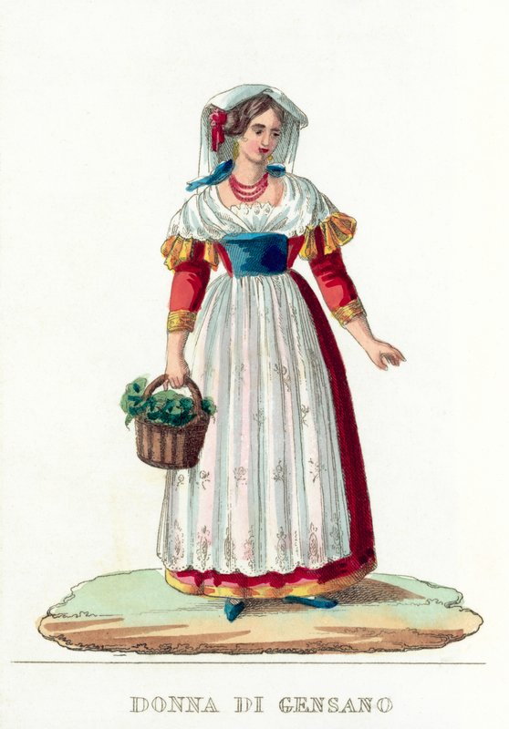 Donna de Gensano (Kabured-metszet) alkotó: Italian School