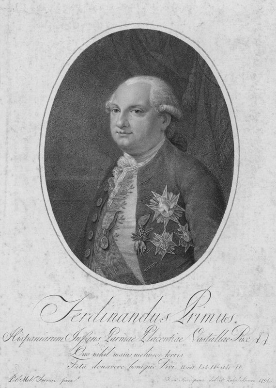 I. Ferdinánd, Párma hercege (metszet) alkotó: Italian School