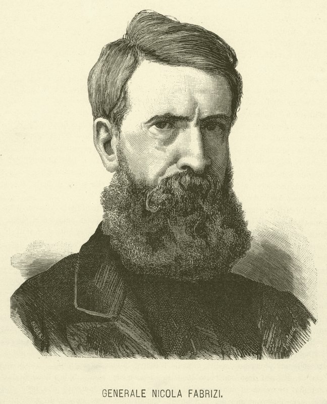 Nicola Fabrizi tábornok (metszet) alkotó: Italian School