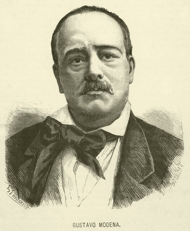 Gustavo Modena (metszet) alkotó: Italian School