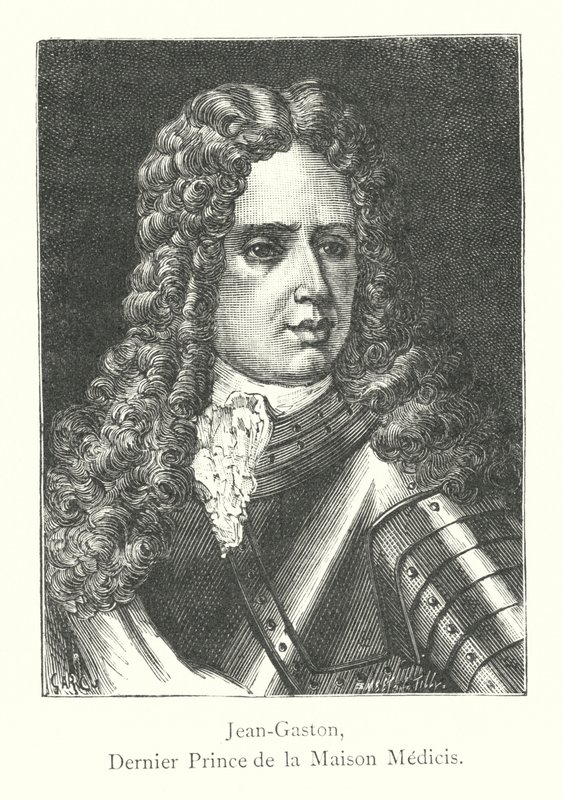 Jean-Gaston, a Medici-ház utolsó hercege (metszet) alkotó: Italian School