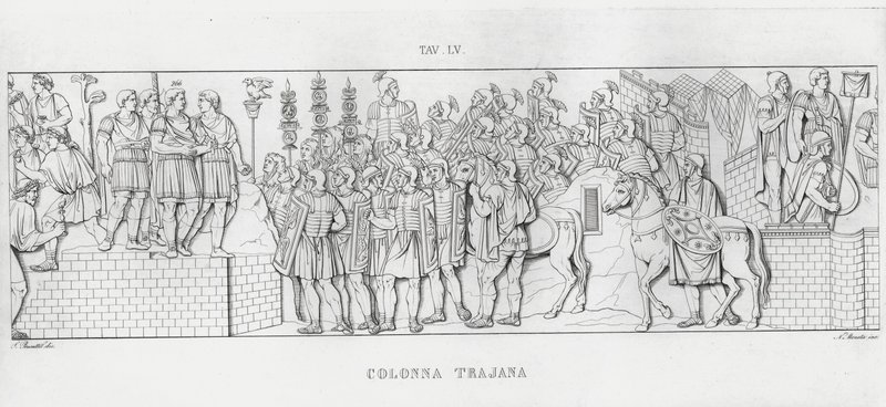Traianus oszlopa, Traianus oszlopa (metszet) alkotó: Italian School