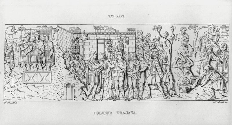 Traianus oszlopa, Traianus oszlopa (metszet) alkotó: Italian School