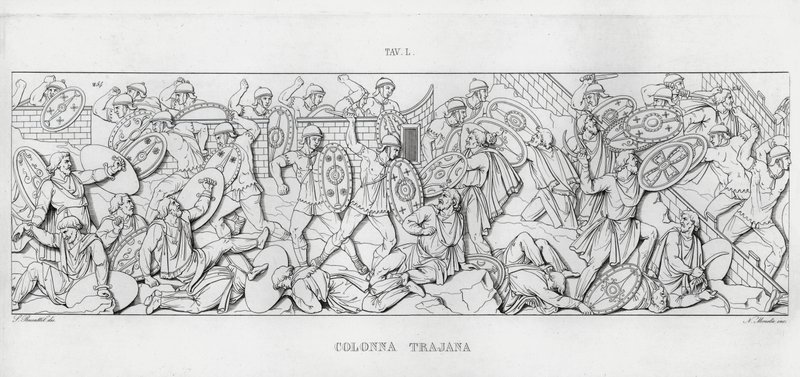 Traianus oszlopa, Traianus oszlopa (metszet) alkotó: Italian School