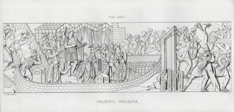 Traianus oszlopa, Traianus oszlopa (metszet) alkotó: Italian School