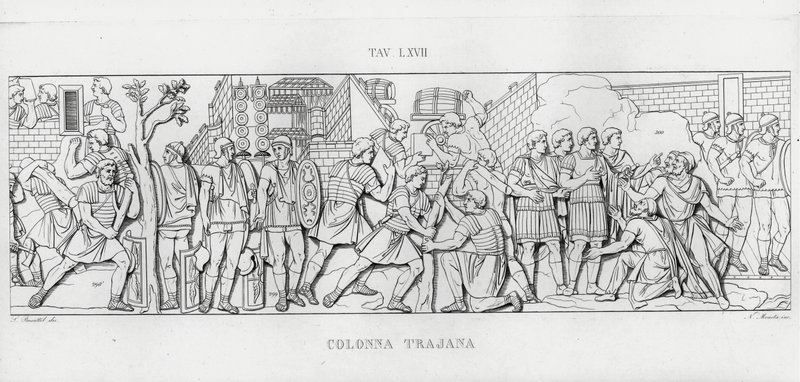 Traianus oszlopa, Traianus oszlopa (metszet) alkotó: Italian School