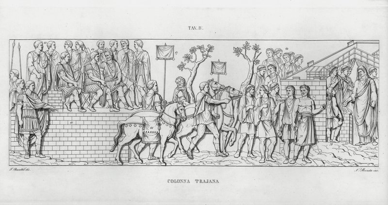 Traianus oszlopa, Traianus oszlopa (metszet) alkotó: Italian School