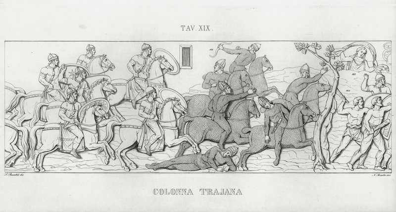 Traianus oszlopa, Traianus oszlopa (metszet) alkotó: Italian School
