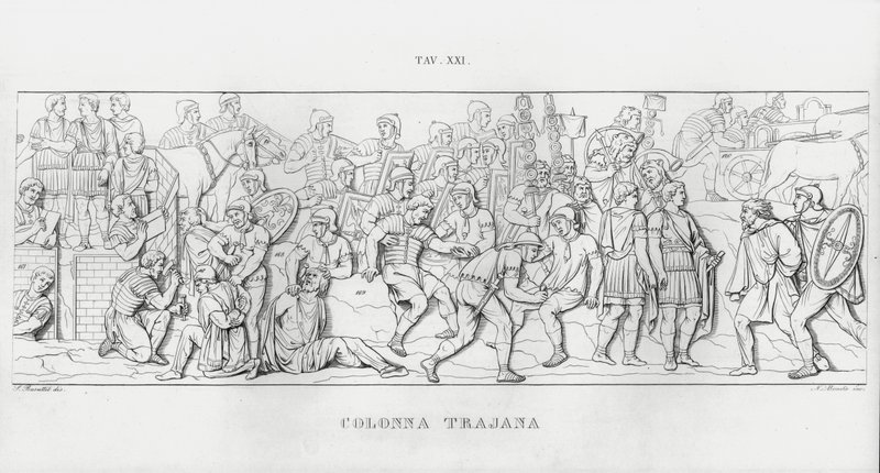 Traianus oszlopa, Traianus oszlopa (metszet) alkotó: Italian School