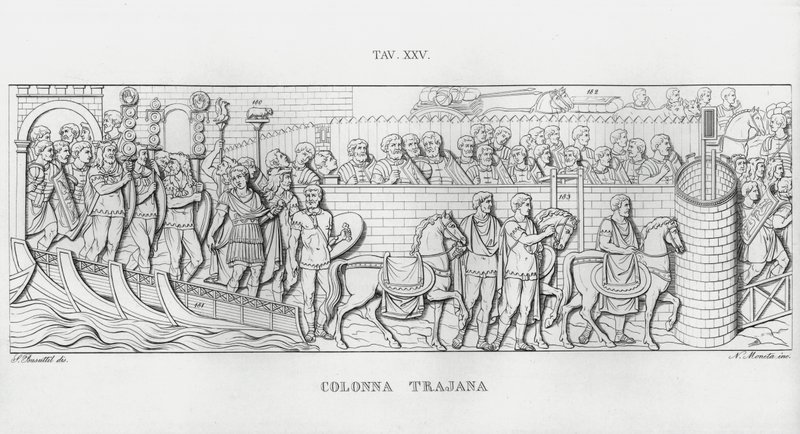 Traianus oszlopa, Traianus oszlopa (metszet) alkotó: Italian School